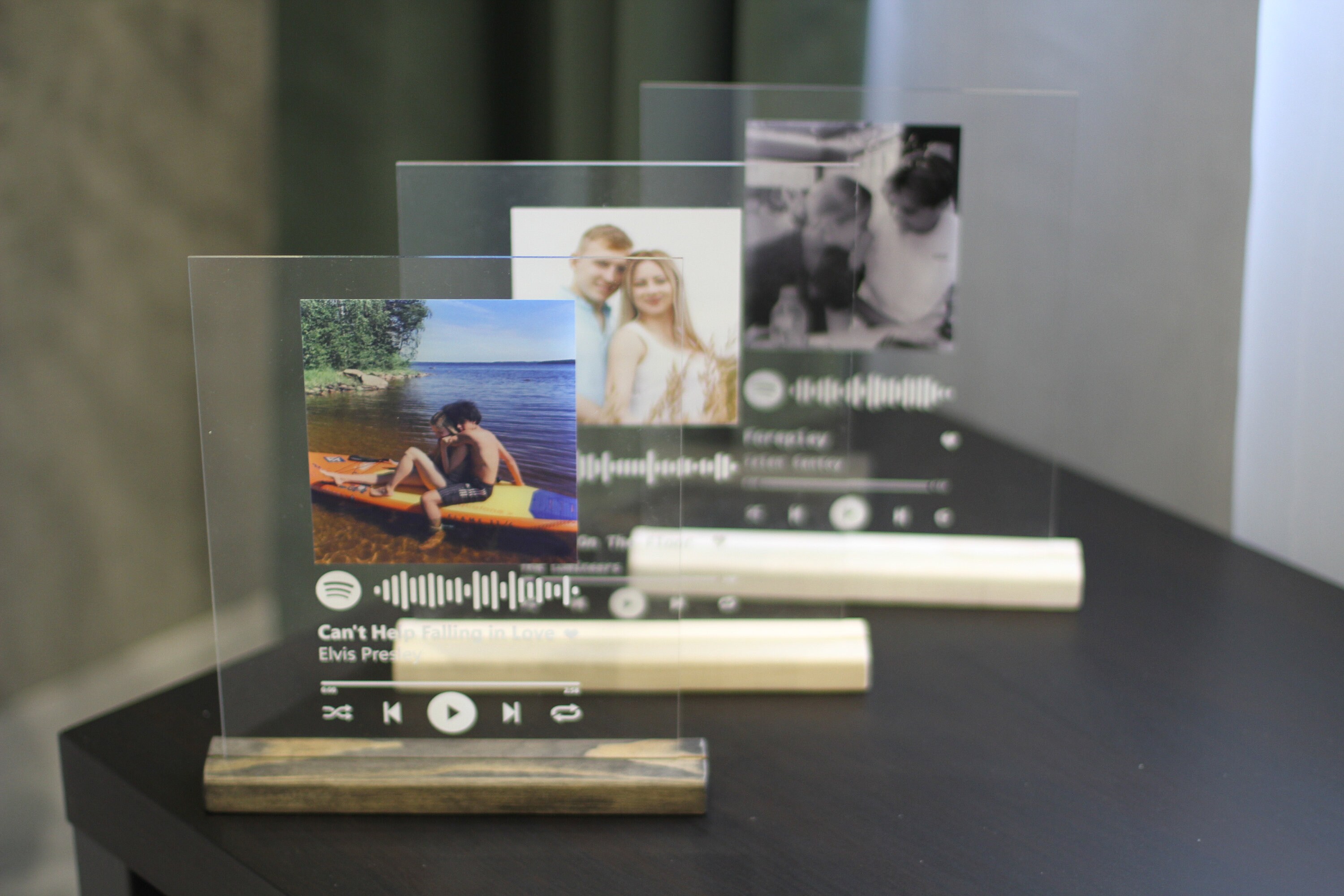 Spotify glass plaque stand Stand for SpotifySpotify Etsy