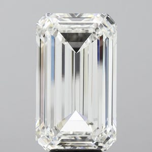 9.09 Ct Emerald Cut Lab Grown Diamond: IGI Certified F VS1 Loose Stone