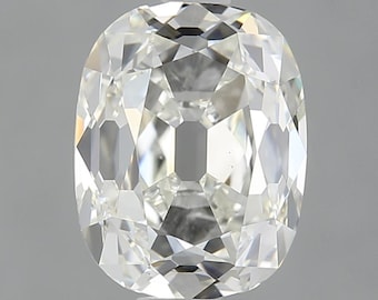 Old Miner Cushion Cut Natural Diamond 1.51ct K VS1 GIA Certified Loose Diamond for Custom Engagement Ring, Antique Cushion Diamond