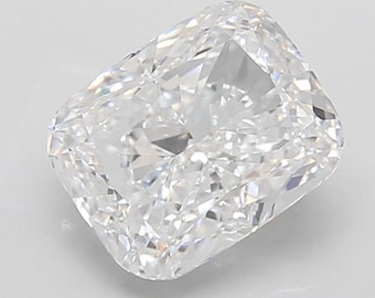 5,51 ct kuddslipad diamant, D VS1, IGI-certifierad lös sten
