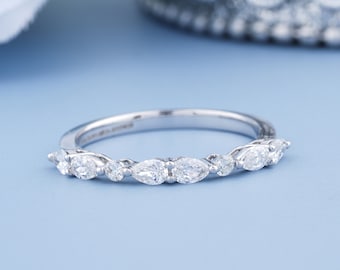 Birnen Diamant Ring, 18K Gold Jubiläumsring
