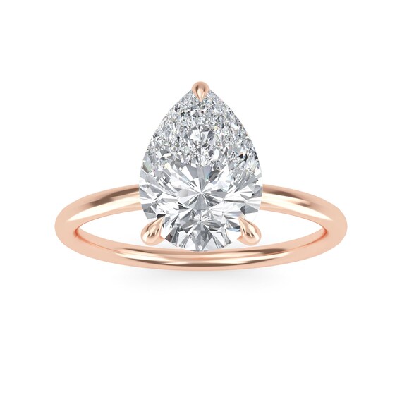 Fake pear shaped diamond rings sale