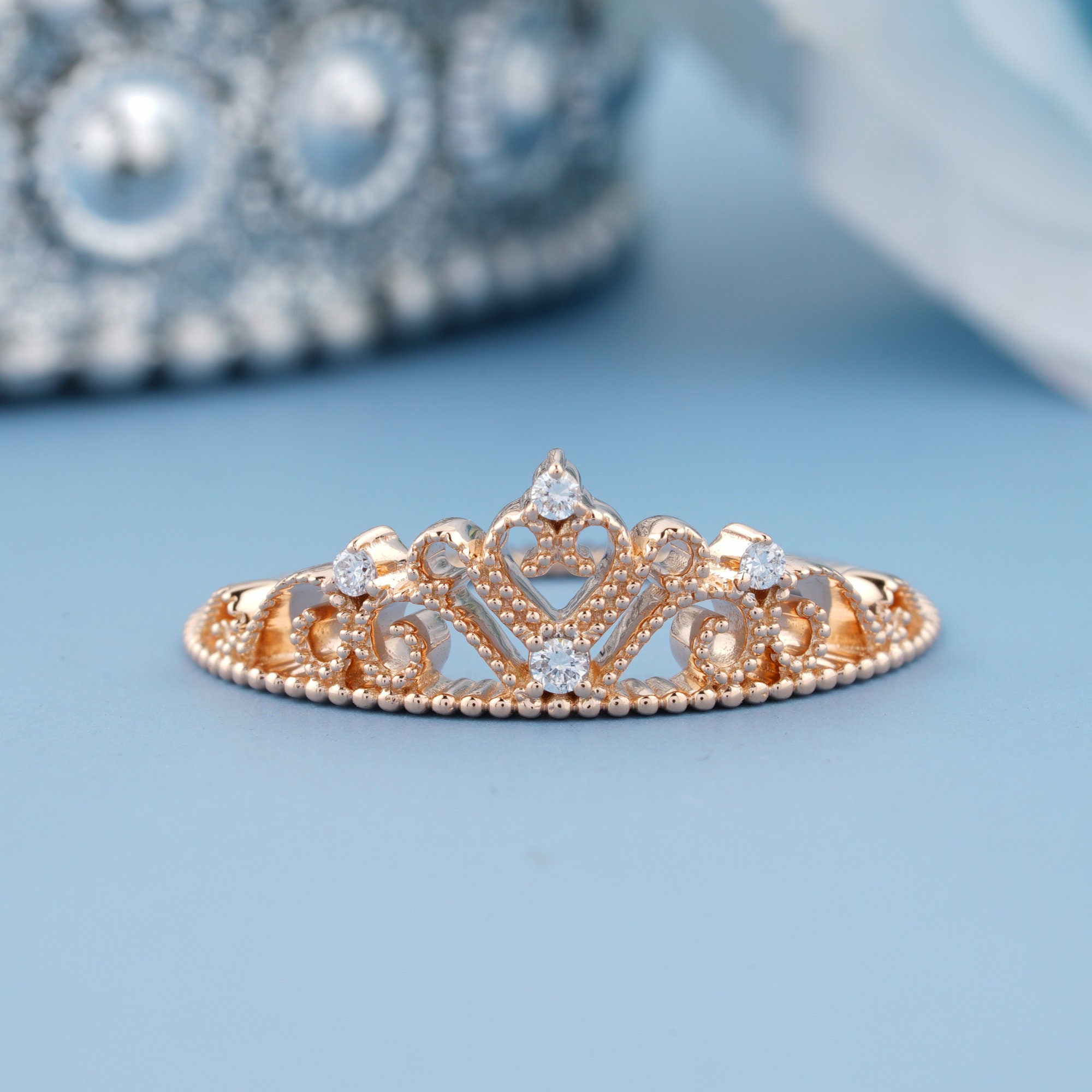Buy GIVA 92.5 Sterling Silver Esha's Queen's Crown Ring Online At Best  Price @ Tata CLiQ