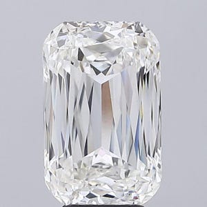 5.10ct CRISS Cut Lab Grown Diamant: F VS1 IGI zertifizierter Step Cut Stein