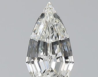 0.51ct Pear Step Cut Natural Diamond I VS1 GIA Certified Rare Loose Diamond for Bespoke Engagement Ring & Fine Jewelry
