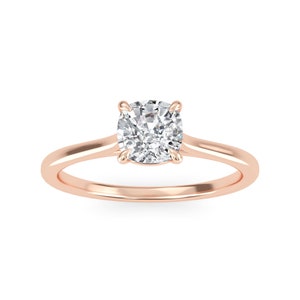 2 Carat Cushion Cut Lab Grown Diamond Engagement Ring - Cushion Cut Engagement Ring - Cushion Cut Ring - Lab Created Diamond Engagement Ring