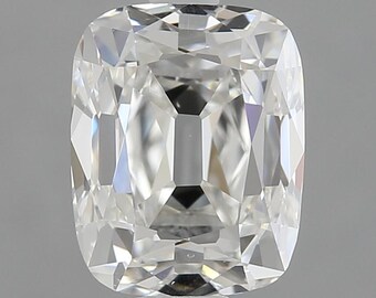 Diamante naturale taglio cuscino Old Miner da 1,50 ct I VS2 certificato GIA, diamante sciolto per anello di fidanzamento personalizzato, diamante sciolto taglio cuscino antico