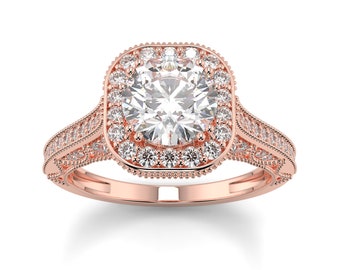 Round Cut Solitaire Diamond Ring