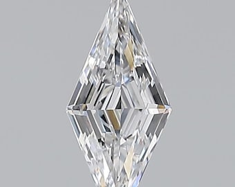 Diamante taglio a losanga da 0,30 ct: colore D, purezza VS1, certificato GIA, pietra sciolta per anello di fidanzamento.