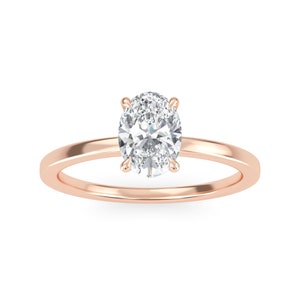 3 Carat Antique Oval Diamond Ring - Lab Grown Oval Diamond Engagement Ring - Oval Cut IGI Certified Ring - Unique Oval Diamond Wedding Ring