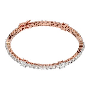 Lab Grown Diamond Tennis Bracelet | Lab Diamond Bracelet for Men | Ethical Diamond Tennis Bracelet | 14K/18K Gold | Sustainable Jewelry