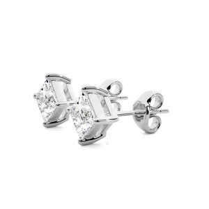 1 Carat Princess Cut Diamond Earrings - Princess Diamond Earrings - Princess Cut Diamond Earrings - Princess Cut Earrings - Princess Diamond