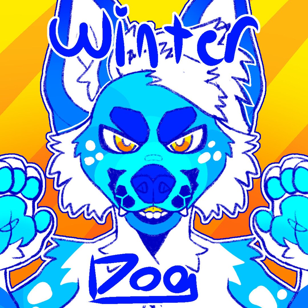 Furry Fursona Winter Dog Adopt Etsy