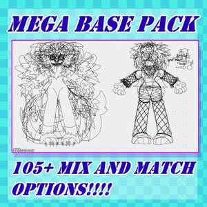 Puede incluir: Un paquete de arte digital con más de 105 opciones para mezclar y combinar para crear personajes. El paquete incluye dos imágenes de arte en línea negra y blanca de personajes con diferentes tipos de cuerpo y estilos de ropa.