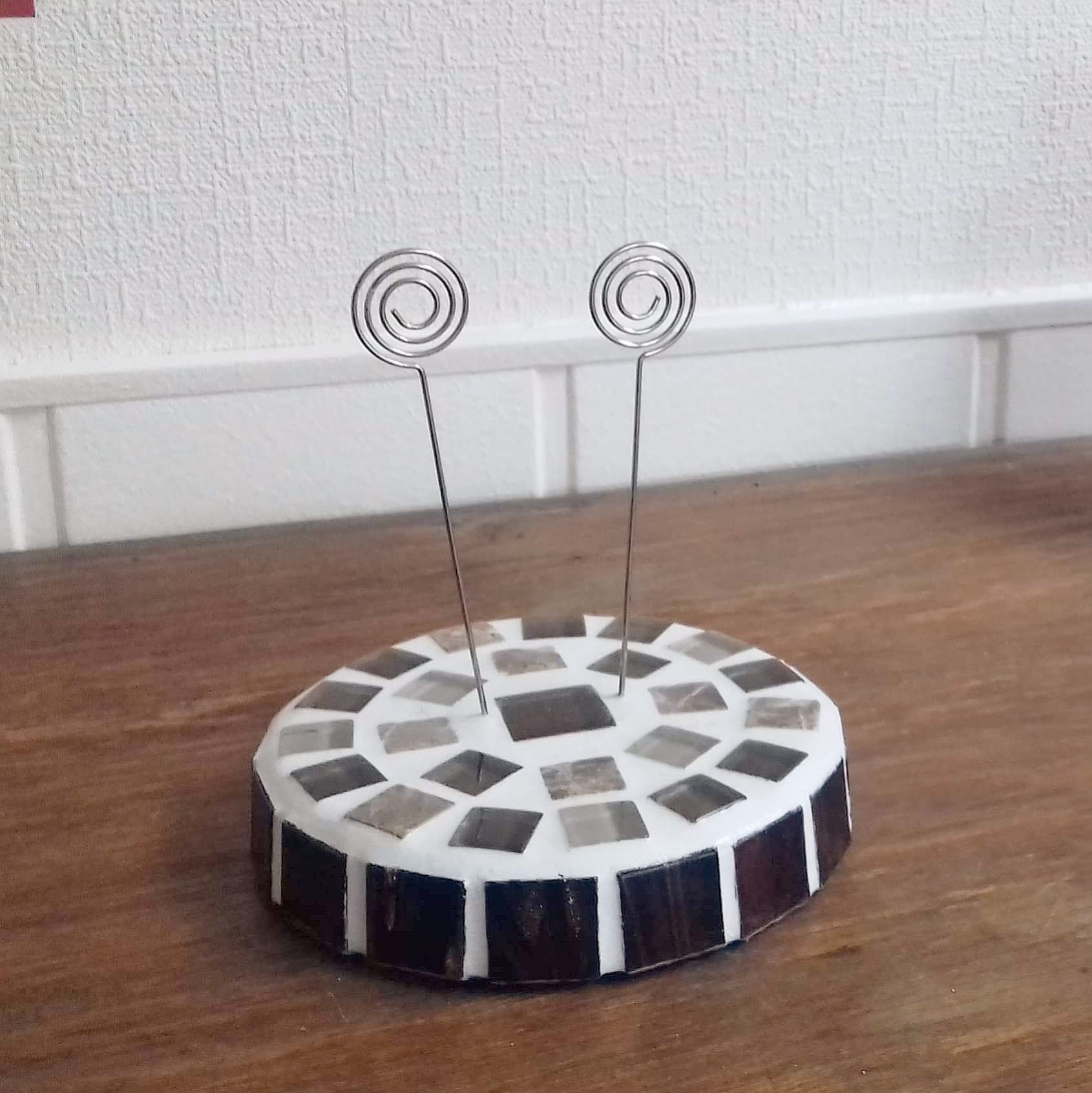 Support à Photo en Mosaïque Beige