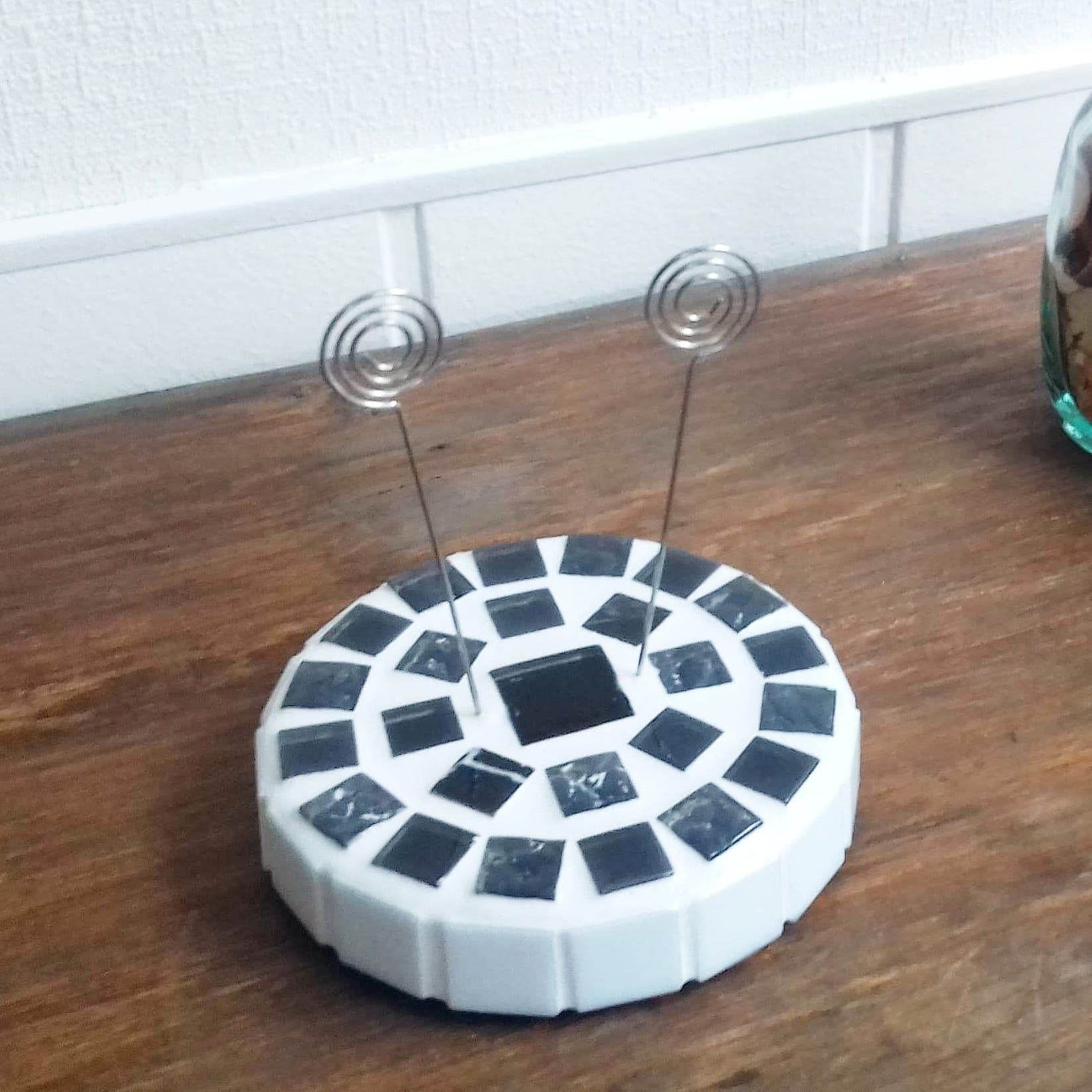 Support à Photo en Mosaïque Noir