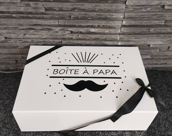 Boîte a papa Boite cadeau personnalisé Aimanté boîte a papa coffret cadeau  boîte a papa boîte a maman boîte a grande sœ