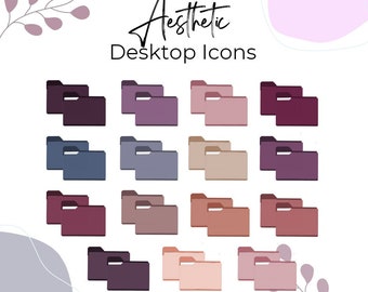 IKONY NA PULPICIE l Estetyczne ikony folderów na pulpicie, Mac i Windows