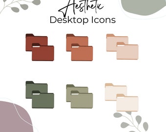 IKONY NA PULPICIE l Estetyczne ikony folderów na pulpicie, Mac i Windows