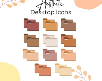 Ikony pulpitu l Folder, Mac i Windows, Estetyczny folder na pulpicie