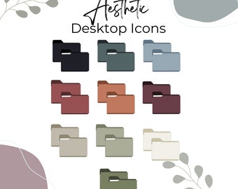 IKONY NA PULPICIE l Estetyczne ikony folderów na pulpicie, Mac i Windows