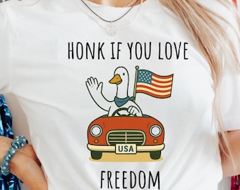 Maglietta unisex "Goose Four of July Independence Day"