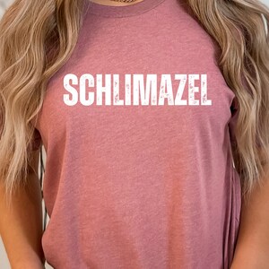 Shlimazel Yiddish Phrase T-Shirt: Unisex Jersey Tee