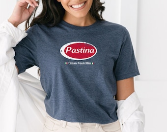 Pastina Italian Penicillin T-Shirt: Distressed Pasta Theme Tee