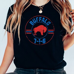 Buffalo area code 716 Vintage Theme Unisex Jersey Short Sleeve Tee for Buffalo Hometown Fans
