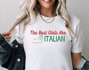 Italian Girl T-Shirt: Italian Pride Unisex Jersey Tee