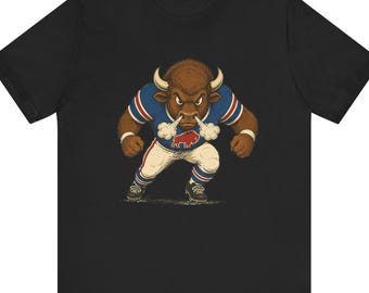 Camiseta unisex de manga corta con estampado frontal y posterior de la temporada 2026 de Buffalo