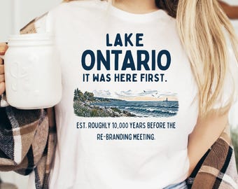 Camiseta unisex de manga corta tipo jersey del lago Ontario