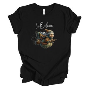 LaBefana Christmas Witch, Italian Folklore, Unisex Jersey Short Sleeve Tee for Italian Pride