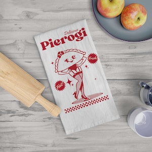 Polish Gifts, Pierogi Tea Towel, Polish Pride, Polish Pierogi Lover