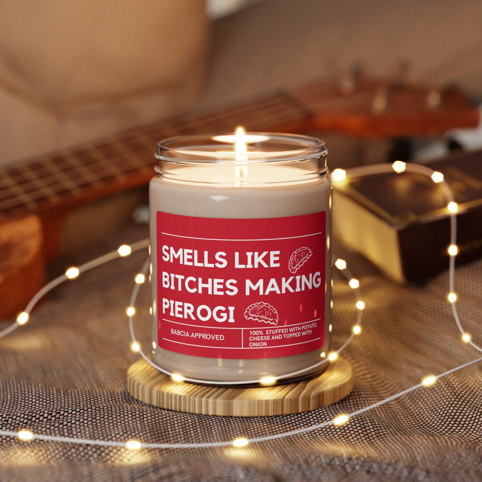 Pierogi Theme Soy Candle: Polish Gift, Humorous Scented Candle (9oz)