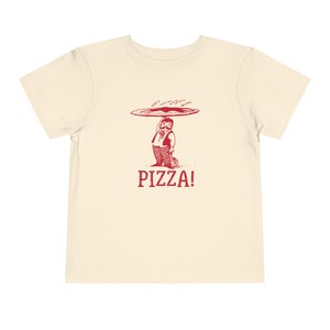 Italian Pizza Toddler Short Sleeve Tee Vintage Theme Italian Shirt