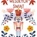 Printable Polish Christmas Card, Wesołych Świąt, Printable Flat Card ...
