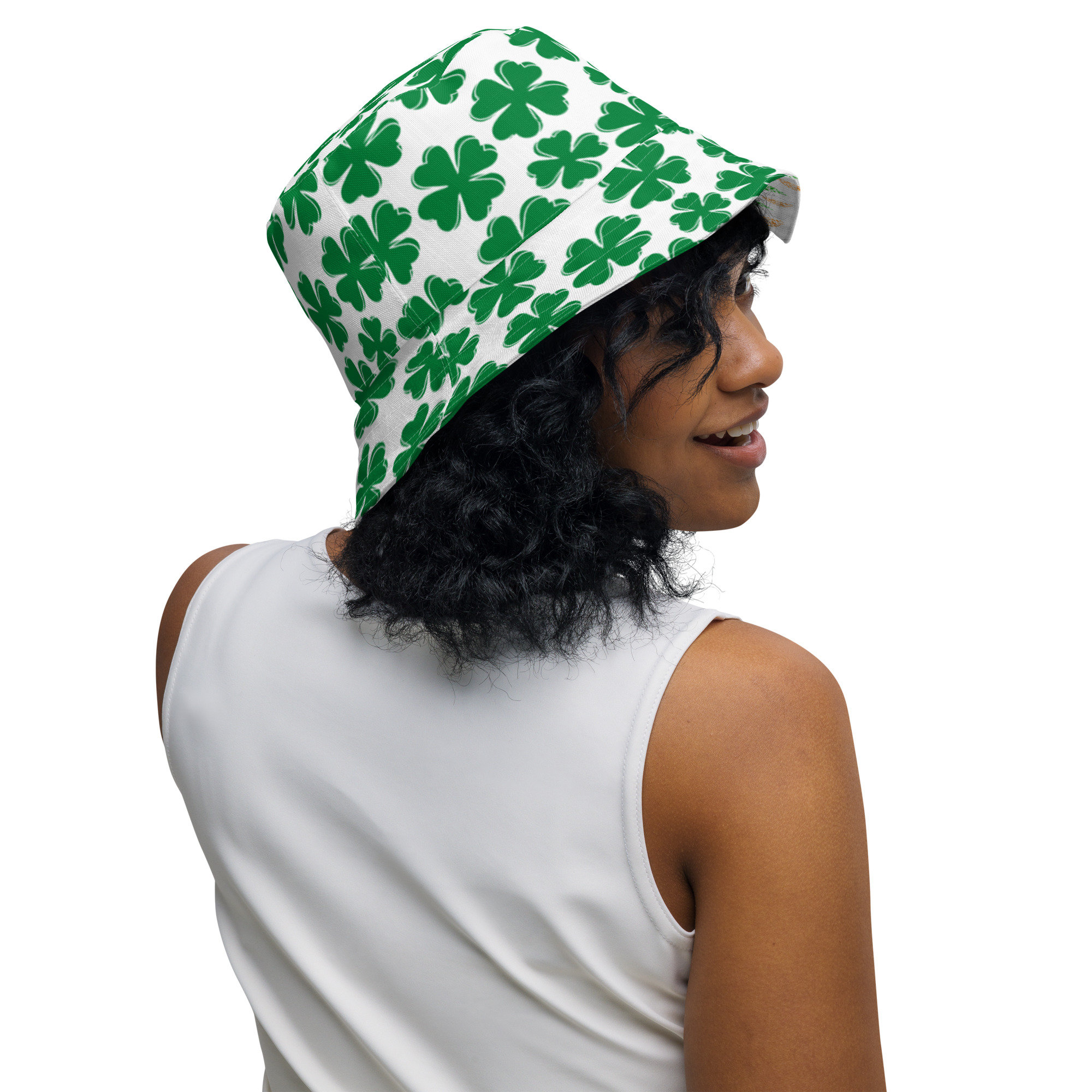 Green faux fur bucket hat. Festival fuzzy hat. Shaggy hat for St. Patrick's  Day.