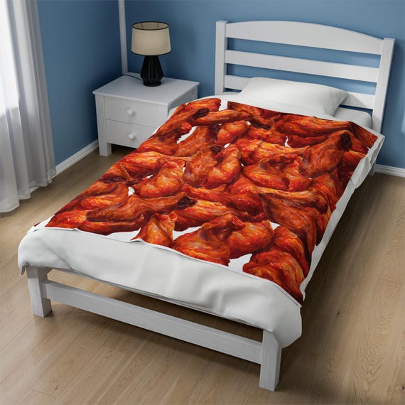 Chicken Wing Gifts Chicken Wing Velveteen Plush Blanket for Chicken Wing Lovers Etsy