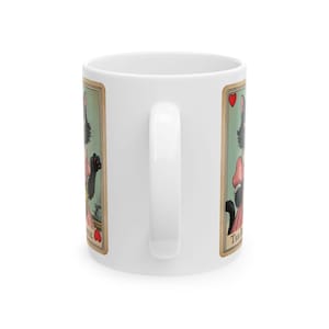 Cat Lady Tarot Card Ceramic Mug: Anti-Trump Political Statement image 3