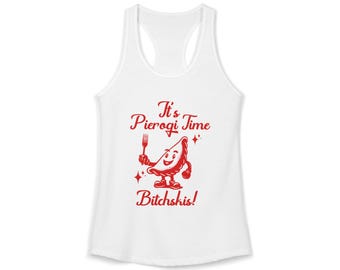 Pierogi Time Orgullo Polaco, Regalos Polacos, Camiseta sin mangas estilo racerback