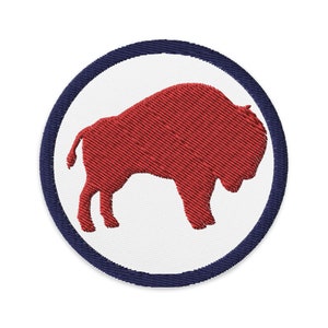 Buffalo Embroidered Patch: Iron-On Buffalonian Gift