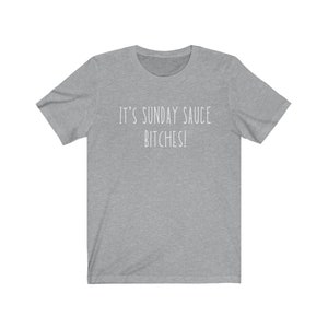 Italian Pasta Night Sunday Sauce Italian Culture Unisex Jersey Short Sleeve Tee Athletic Heather