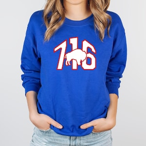 716 Pride, Buffalo NY Unisex Heavy Blend™ Crewneck Sweatshirt for Buffalo Lovers