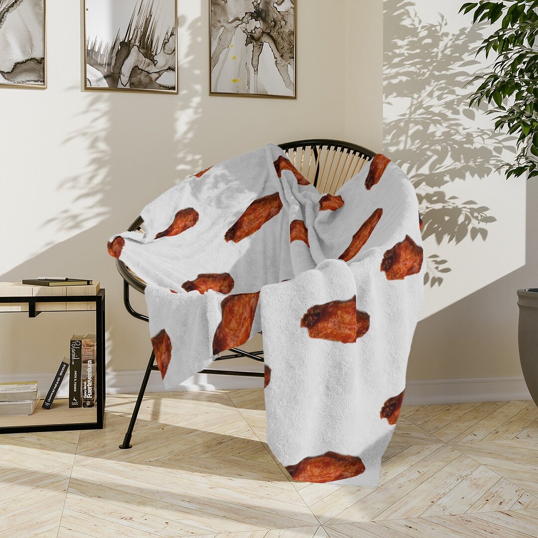 Chicken Wing Gifts, Chicken Wing Flats Blanket for Chicken Wing Lovers