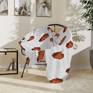 Chicken Wing Blanket: Minky Velveteen Soft Blanket