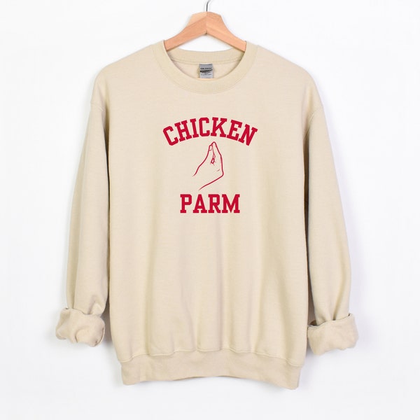 Copy of Italian Foodie, Italian Foods, Chicken Cutlets, Unisex Heavy Blend™ Crewneck Sweatshirt, Italian Hand Gesture