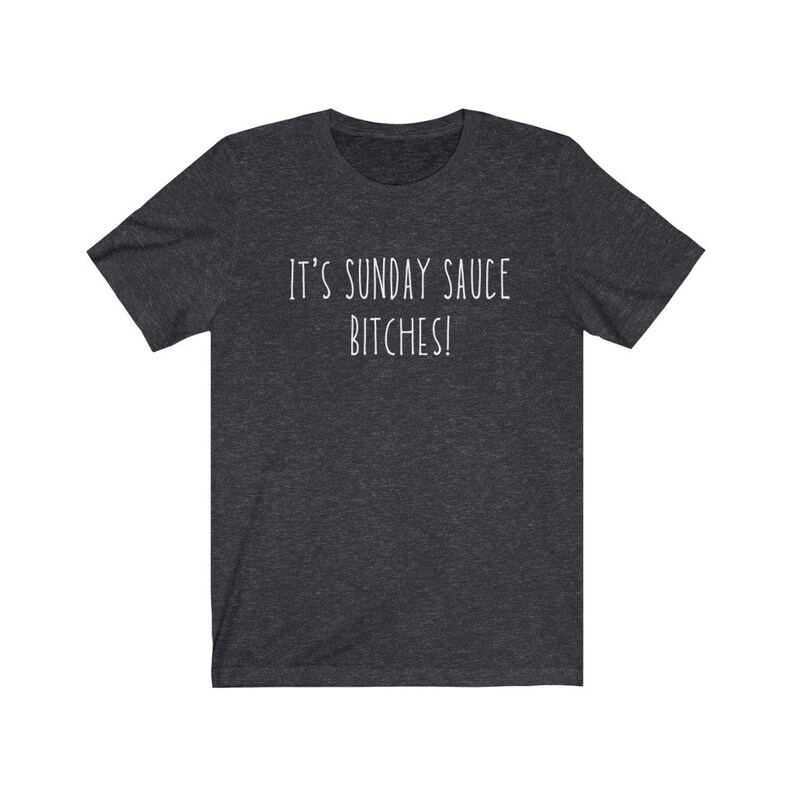 Italian Pasta Night Sunday Sauce Italian Culture Unisex Jersey Short Sleeve Tee Dark Grey Heather