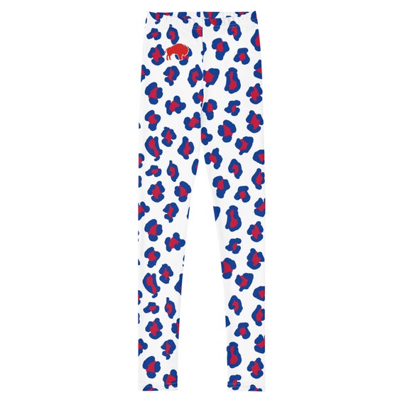 Youth Buffalo Cheetah Leggings Leopard Red and Blue for - Etsy UK