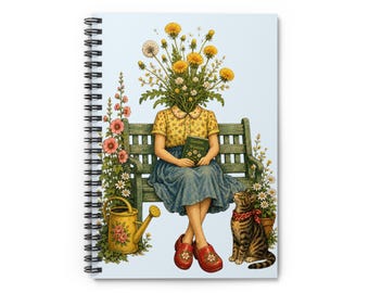 Cuaderno espiral Garden Girl - Rayado